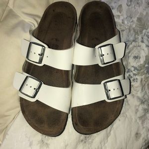 Arizona natural leather white Birkenstock